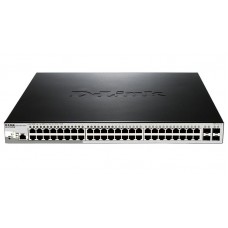 Комутатор D-Link DGS-1210-52P/ME 24x 1GE с PoE, 24x1GE, 4x1000BaseX SFP, L2