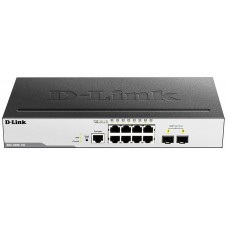 Комутатор D-Link DGS-3000-10L 8x1GE, 2xSFP 1G L2