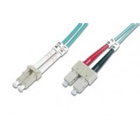 Патч-корд волоконно-оптичний DIGITUS LC/UPC-SC/UPC, 50/125, MM, OM3, duplex, 10м