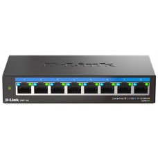 Комутатор D-Link DMS-108/E 8x2.5GE, Некерований