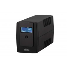 Джерело безперебійного живлення 2E DD650, 650VA/360W, LCD, USB, 2xSchuko