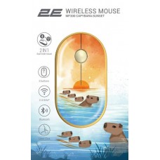 Миша 2E MF300 CAPYBARA:SUNSET Silent WL BT, жовтий