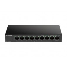 Комутатор D-Link DES-1009MP 8xFE PoE, 1xGE, 117Вт