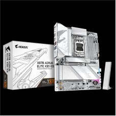 Материнська плата GIGABYTE X870 A ELITE X3D ICE sAM5 X870 4xDDR5 M.2 HDMI DP Wi-Fi BT ATX білий