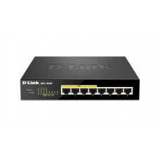 Комутатор D-Link DGS-1008P, 8xGE (4xGE PoE, 4xGE), 68W, Некерований