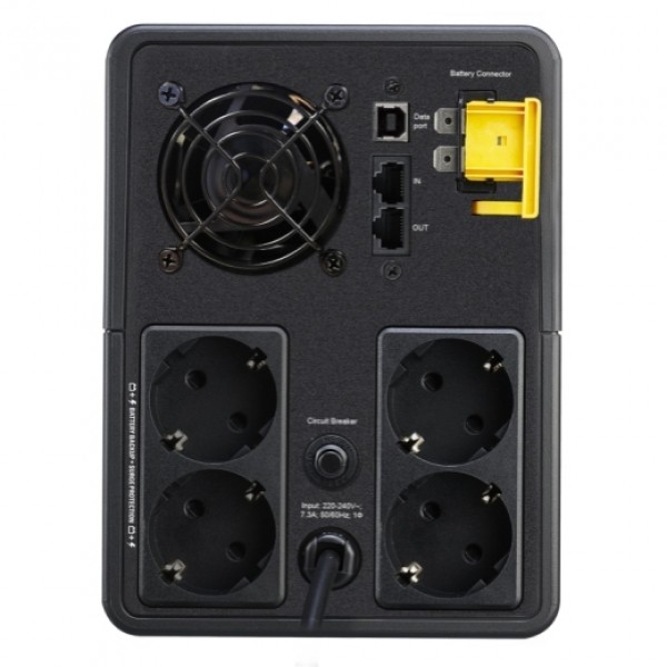 Джерело безперебійного живлення APC Back-UPS 1600VA/900W, USB, 4xSchuko