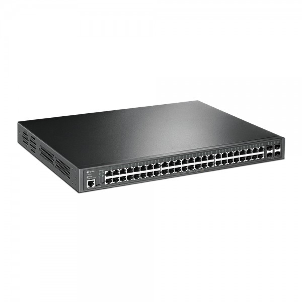 Комутатор TP-LINK TL-SG3452P 48xGE/PoE+384W 4xGE SFP L2 JetStream 19" 1U