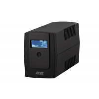 Джерело безперебійного живлення 2E DD850, 850VA/480W, LCD, USB, 2xSchuko