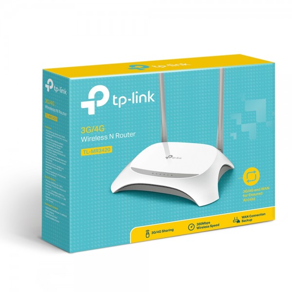 Маршрутизатор TP-Link TL-MR3420 N300, 4xFE LAN, 1xFE WAN, 1xUSB2.0 for 3G