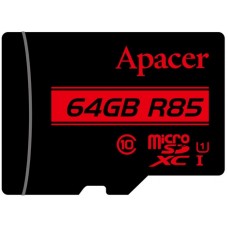 Карта пам'яті Apacer 64GB microSDXC C10 UHS-I R85MB/s + SD