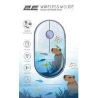 Миша 2E MF300 CAPYBARA:SWIM Silent WL BT, синій