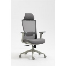 Крісло 2E OFFICE OC150, тканина, 4D-підлокітники, підголівник, сірий