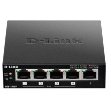 Комутатор D-Link DES-1005P 5xFE PoE (4x PoE, 1x Uplink, 60W)