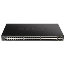 Коммутатор D-Link DGS-1250-52XMP 48x1GE PoE, 4xSFP +, 370W, Smart