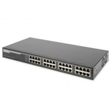 PoE-Инжектор DIGITUS 16-Port PoE +, 10/100/1000 Mbps, Output max. 48V, 250W