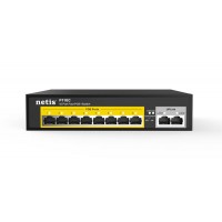 Комутатор Netis P110C 8xFE PoE, 2xFE, некерований
