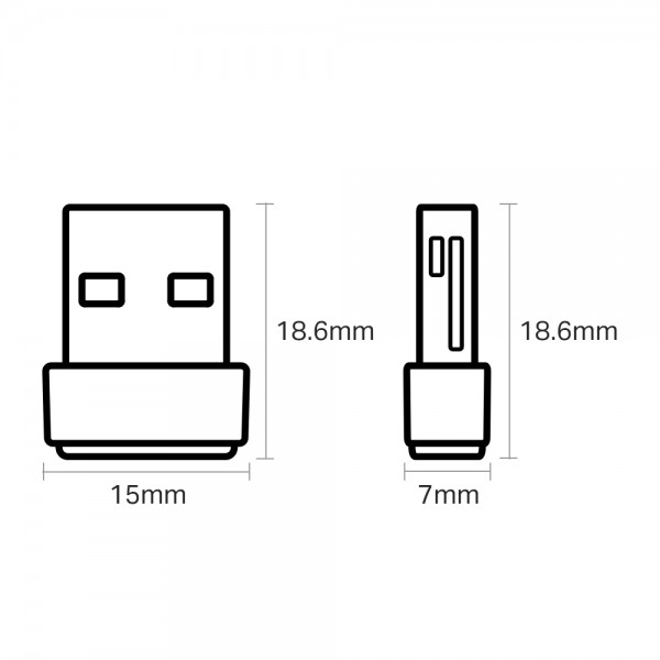 WiFi-адаптер TP-Link Archer T2U nano AC600, USB 2.0