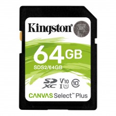 Карта памяти Kingston 64GB SDXC C10 UHS-I R100MB/s