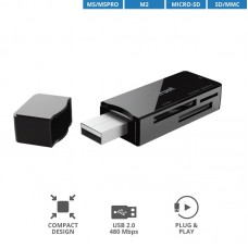 Кардридер Trust Nanga USB 2.0 BLACK