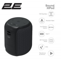 2E Акустична система SoundXPod TWS, MP3, Wireless, Waterproof Black