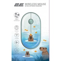 Миша 2E MF300 CAPYBARA:TANGERINE Silent WL BT, зелений