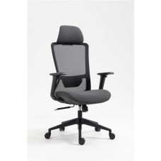 Крісло 2E OFFICE OC150, тканина, 4D-підлокітники, підголівник, чорний