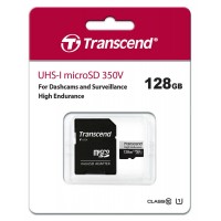 Карта пам'яті Transcend microSD 128GB C10 UHS-I U1 High Endurance (170TB)