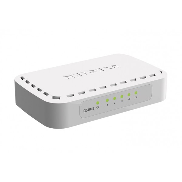 Комутатор NETGEAR GS605 5xGE, некерований