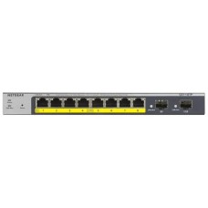 Комутатор NETGEAR GS110TPv3 8xGE PoE+ (55Вт), 2xSFP, керований L2