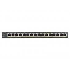 Комутатор NETGEAR GS316PP 16xGE PoE+ (183Вт), FlexPoE, некерований