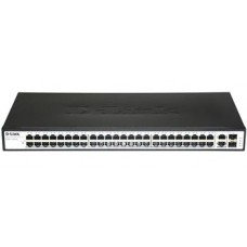 Комутатор D-Link DES-1050G 48xFE, 2xSFP/GE/Combo, Rackmount, Некерований