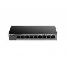 Комутатор D-Link DSS-100E-9P 8xFE PoE, 1xGE, 92W