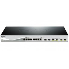 Комутатор D-Link DXS-1210-12TC 8x10GBaseT, 2xSFP+, 2x10GBaseT/SFP+, L3