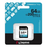 Карта пам'яті Kingston SD 64GB C10 UHS-I U3 V30 R200MB/s