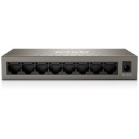 Комутатор TENDA TEG1008M 8xGE, Desktop метал, Некерований