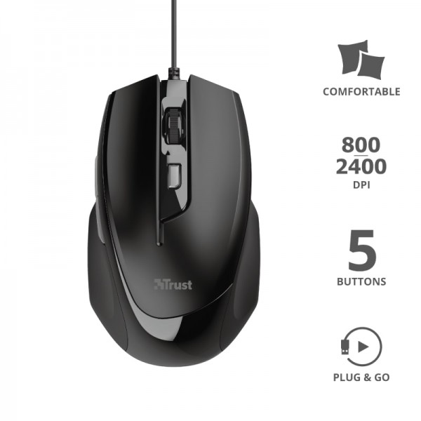 Мышь Trust Voca USB Black