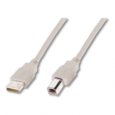 Кабель ASSMANN USB 2.0 (AM/BM) 3.0м, бежевий