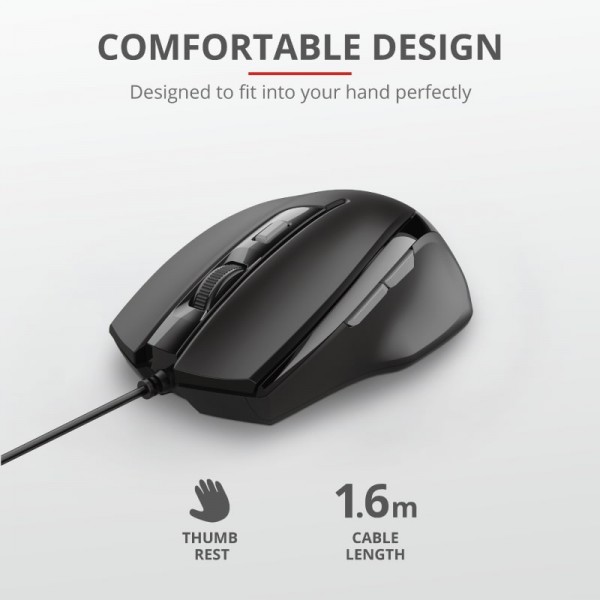 Мышь Trust Voca USB Black