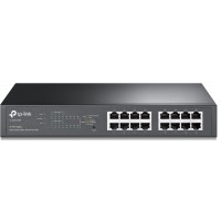 Комутатор TP-LINK TL-SG1016PE 16xGE/8xPoE+ 124.4 Вт EasySmart 13" 1U