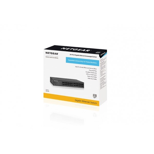 Комутатор NETGEAR GS324 24xGE, некерований