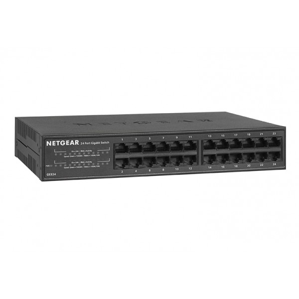 Комутатор NETGEAR GS324 24xGE, некерований