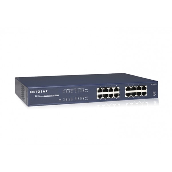 Комутатор NETGEAR JGS516v2 16xGE, некерований