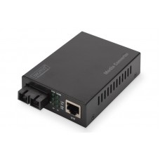 Медіаконвертор DIGITUS Gigabit, RJ45 / MM SC DX, 850nm, 0.5km