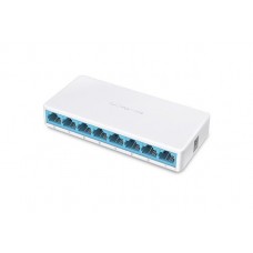Коммутатор MERCUSYS M108, 8xFE, неуправляемый, настольный