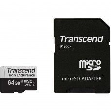 Карта памяти Transcend 64GB microSDXC C10 UHS-I U1 High Endurance (85TB)