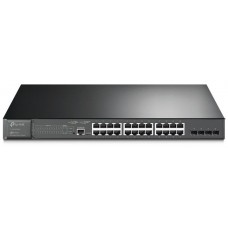 Комутатор TP-LINK TL-SG3428MP 24xGE/PoE+384W 4xGE SFP L2 JetStream 19" 1U