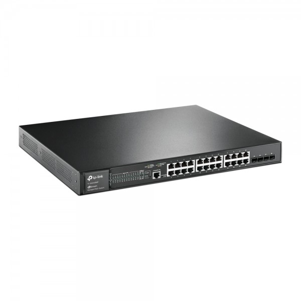 Комутатор TP-LINK TL-SG3428MP 24xGE/PoE+384W 4xGE SFP L2 JetStream 19" 1U