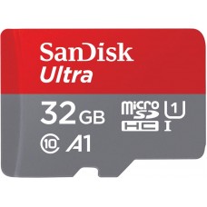 Карта пам'ятi SanDisk 32GB microSDHC C10 UHS-I R100MB/s Ultra + SD