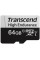 Карта памяти Transcend 64GB microSDXC C10 UHS-I U1 High Endurance (85TB)