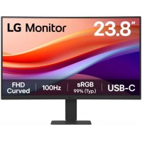 Монітор LG 23.8" 24U421A-B HDMI, USB-C, Audio, VA, 100Hz, sRGB 99%, CURVED